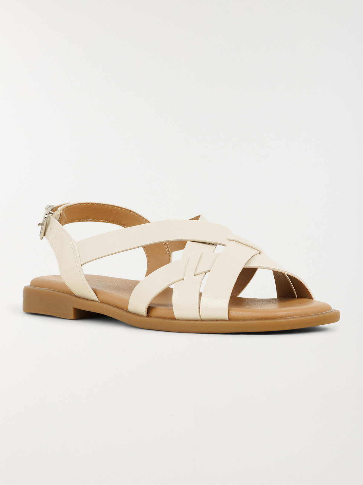 Sandales plates femme blanc (36-41) Sandales plates femme blanc (36-41)