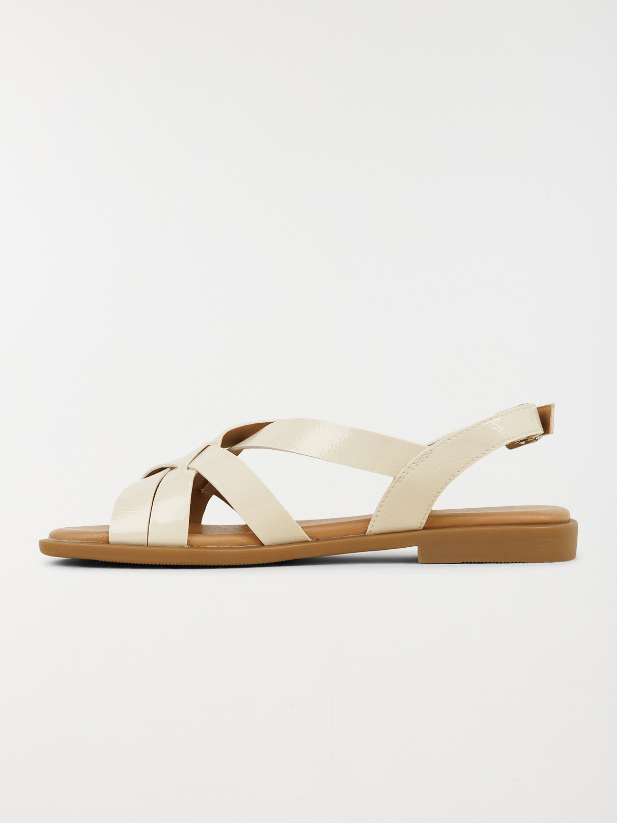 Sandales plates femme blanc (36-41) Sandales plates femme blanc (36-41)