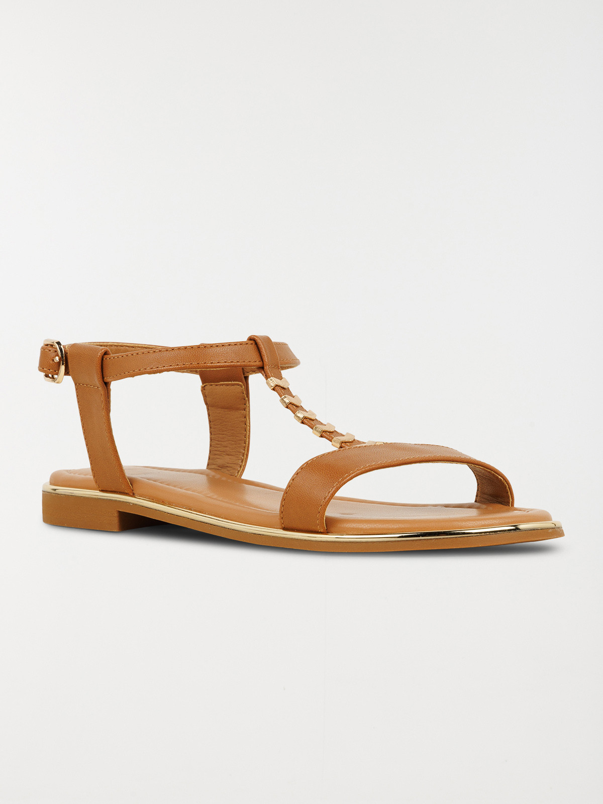 Sandales plates femme marron (36-41) Sandales plates femme marron (36-41)