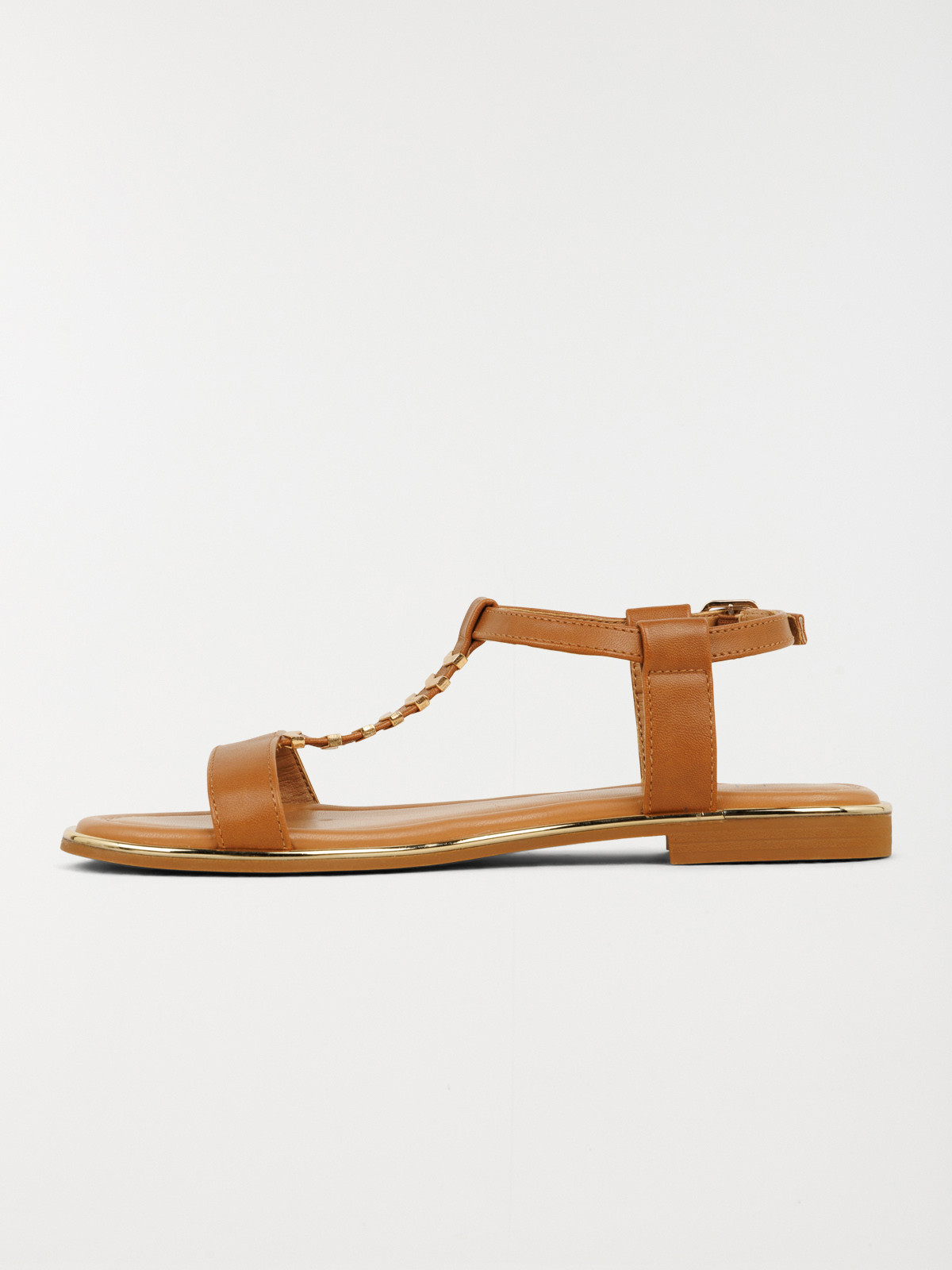 Sandales plates femme marron (36-41) Sandales plates femme marron (36-41)