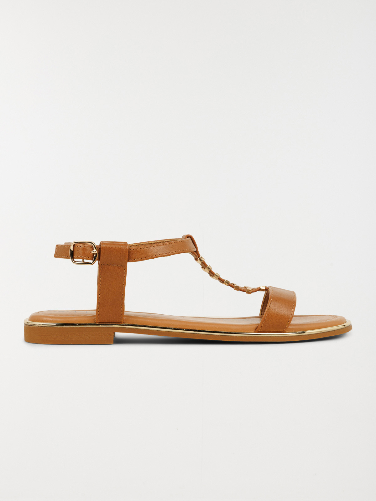 Sandales plates femme marron (36-41)