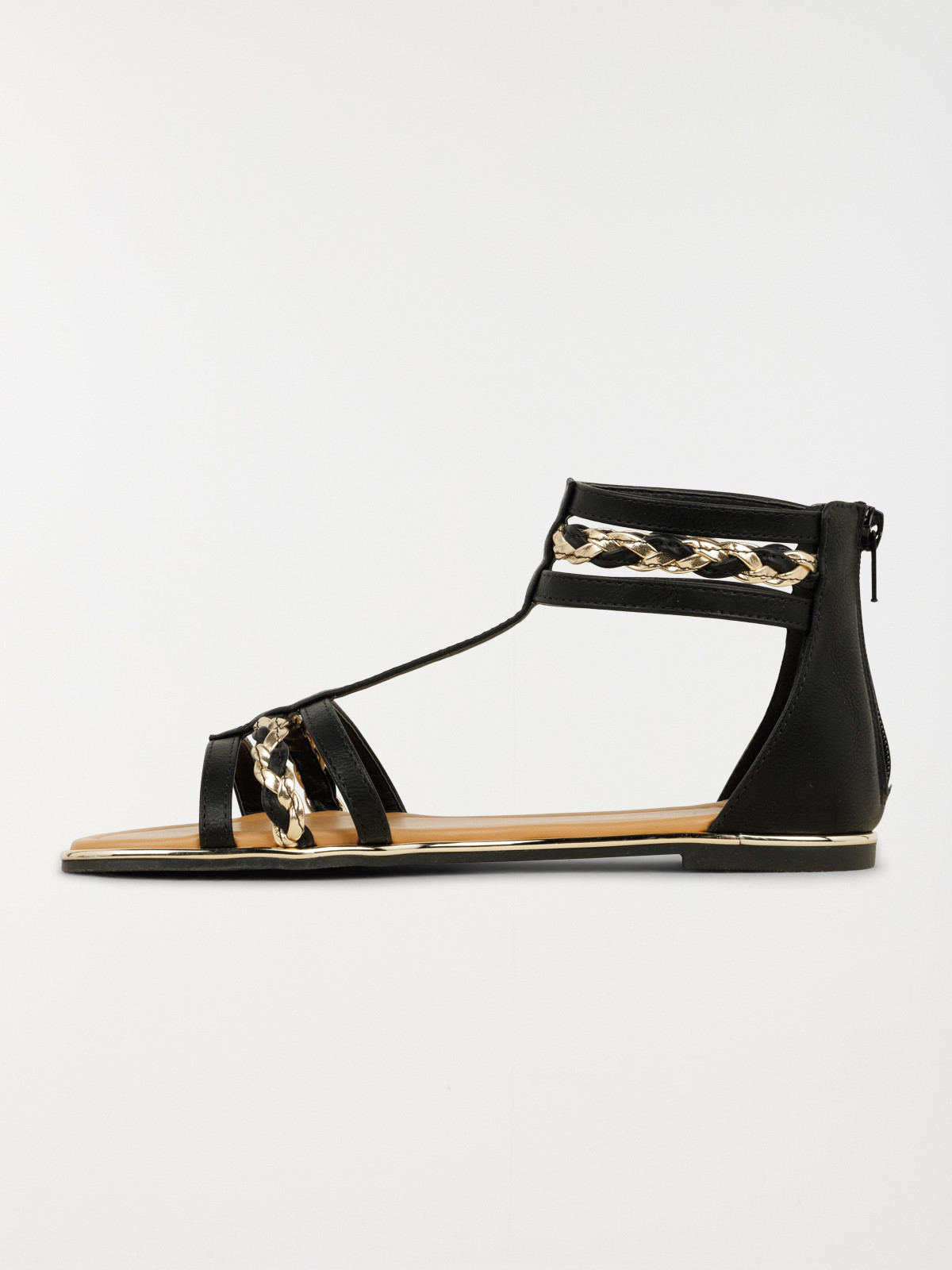 Sandales plates montantes femme (36-41)