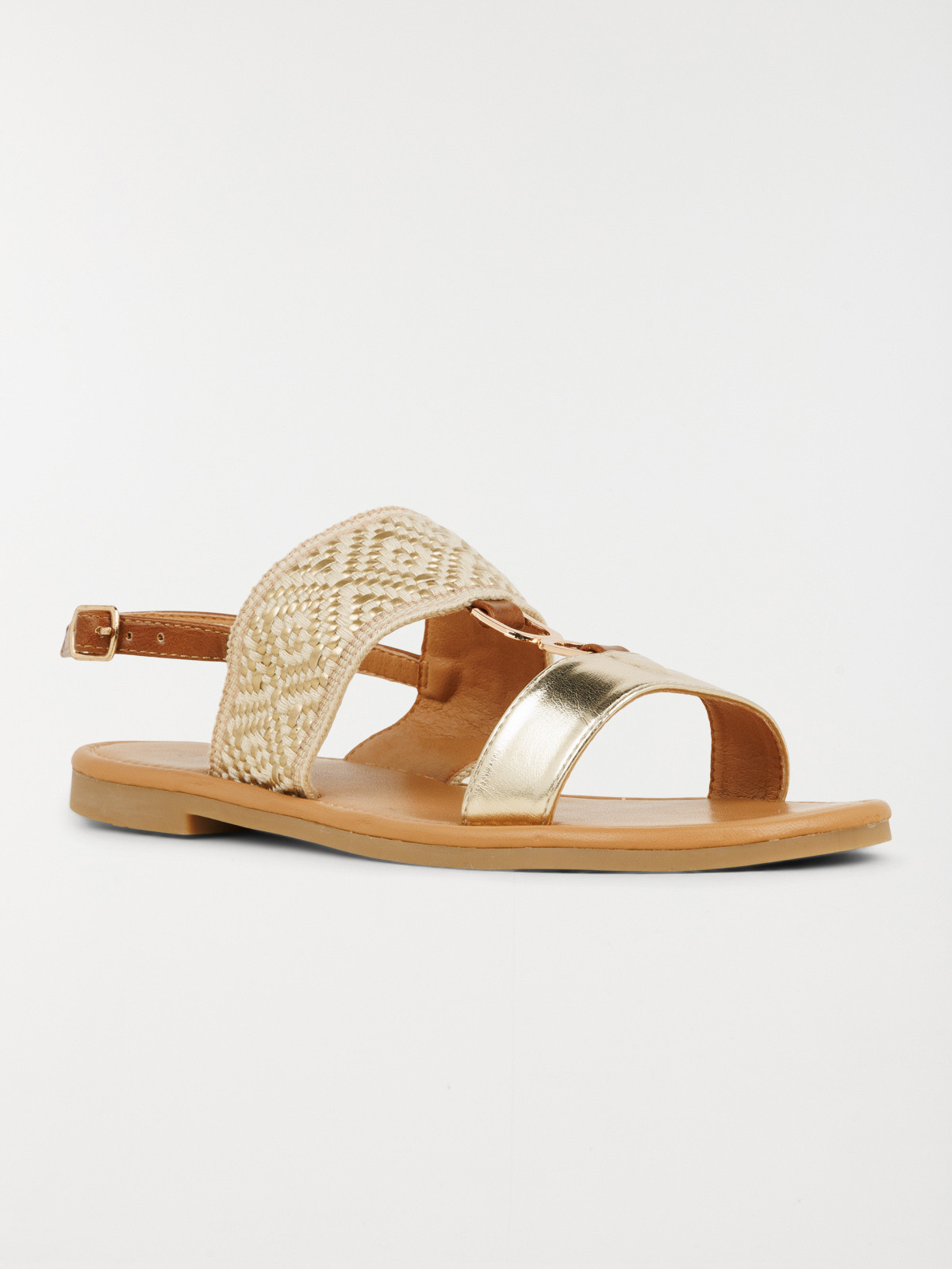 Sandales plates motif femme (37-42)