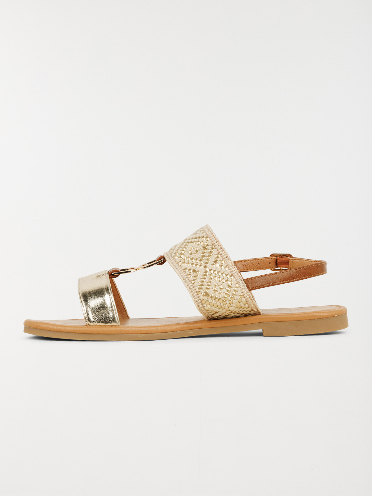 Sandales plates motif femme (37-42)