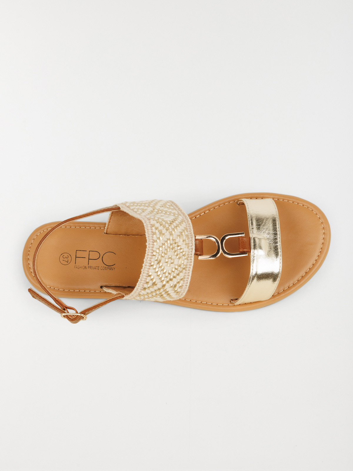 Sandales plates motif femme (37-42)