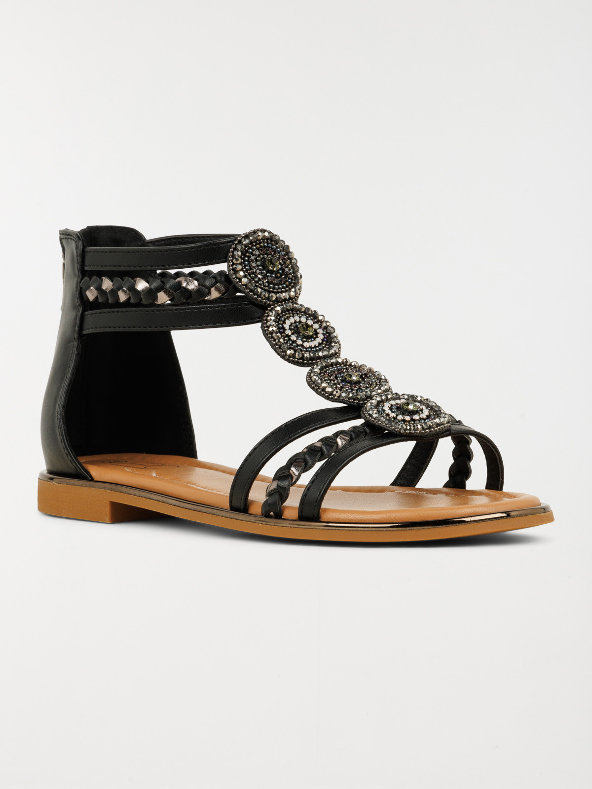 Sandales montantes strass femme (36-41)