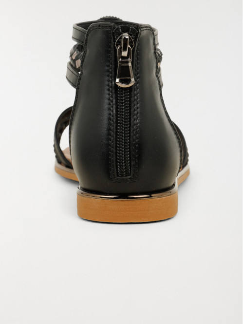 Sandales montantes strass...