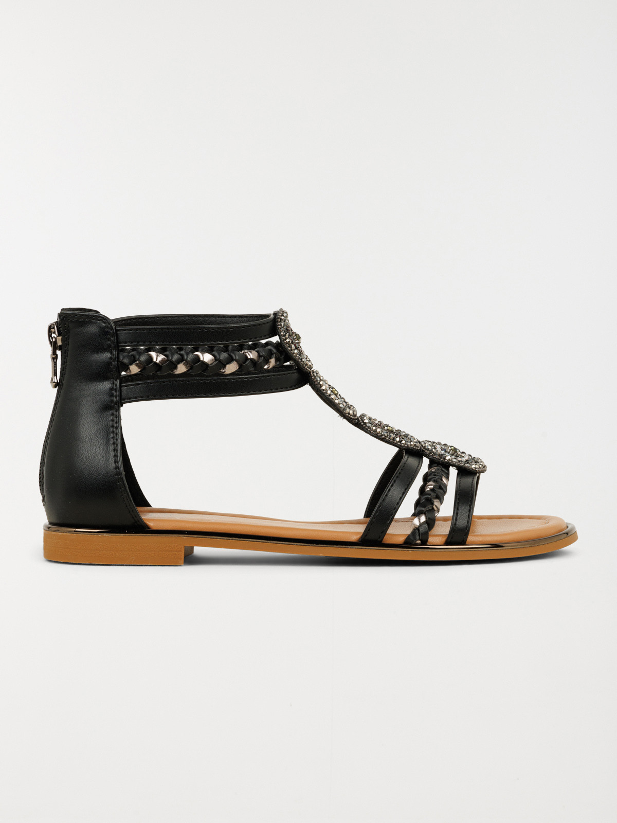 Sandales montantes strass femme (36-41)