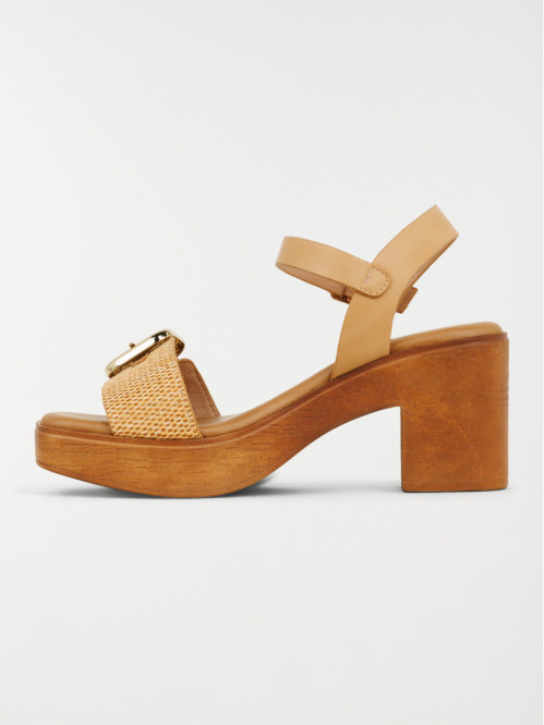 Sandale à talon moyen femme (36-41)
