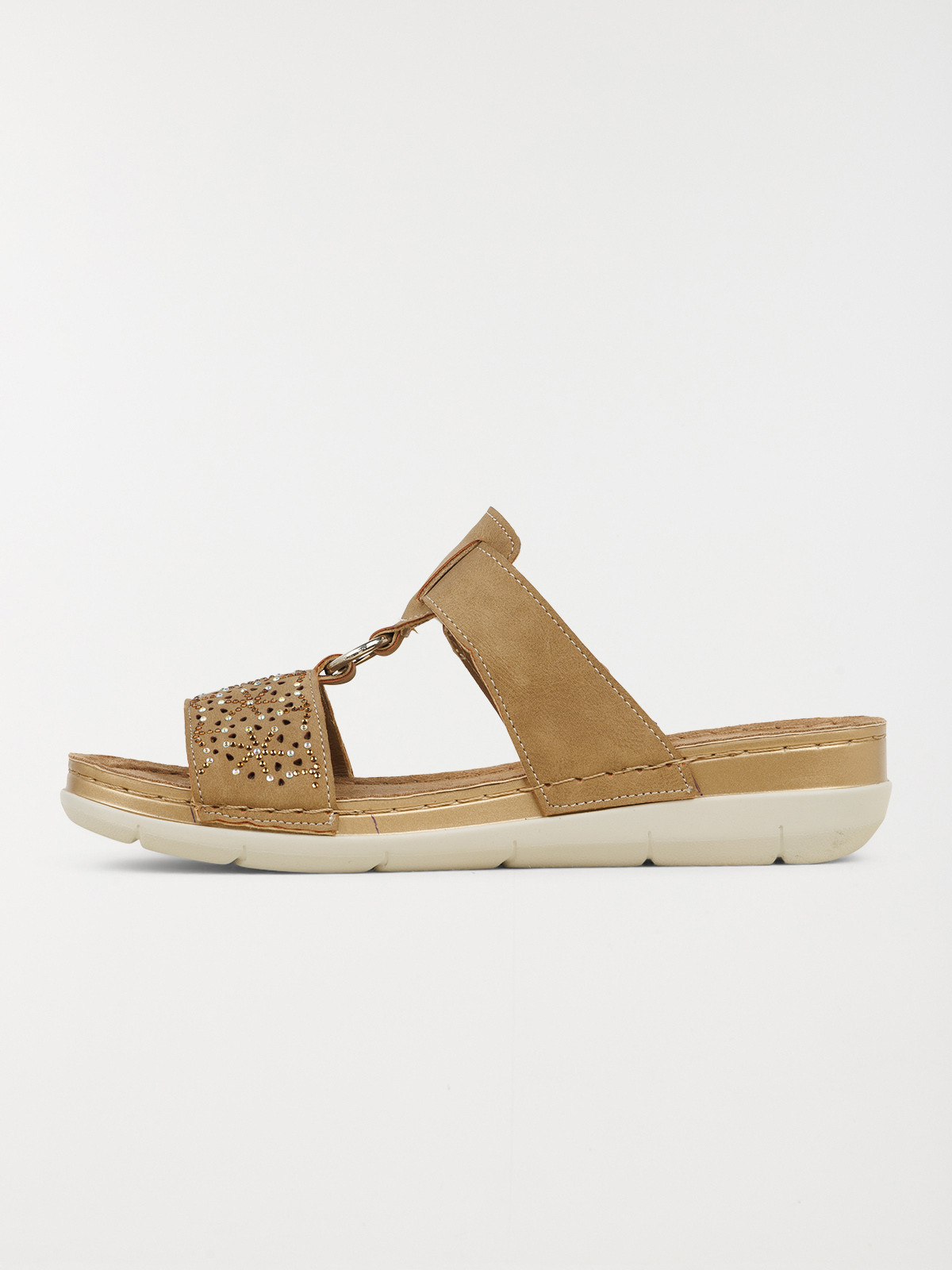 Mule confort camel femme (36-41)