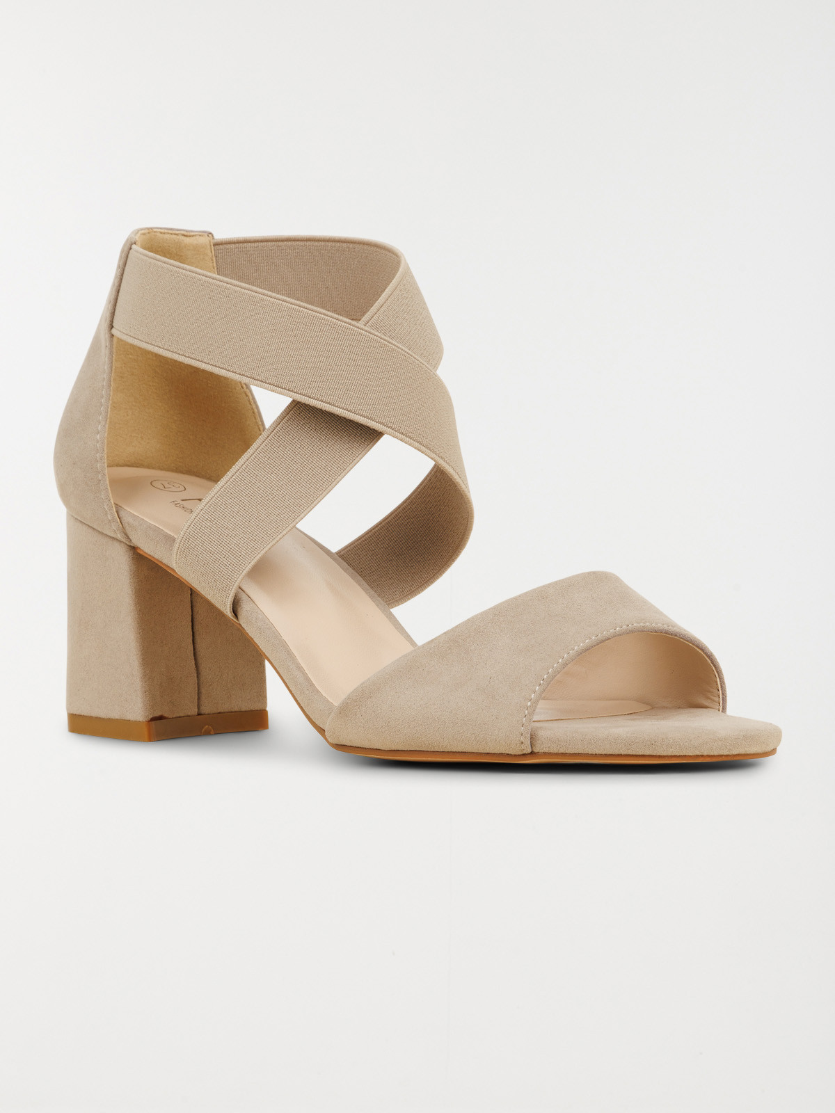 Sandale grise talon haut femmme (36-41)