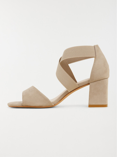 Sandale grise talon haut...