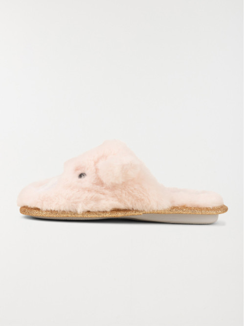 Chaussons roses ourson fille (31-35)