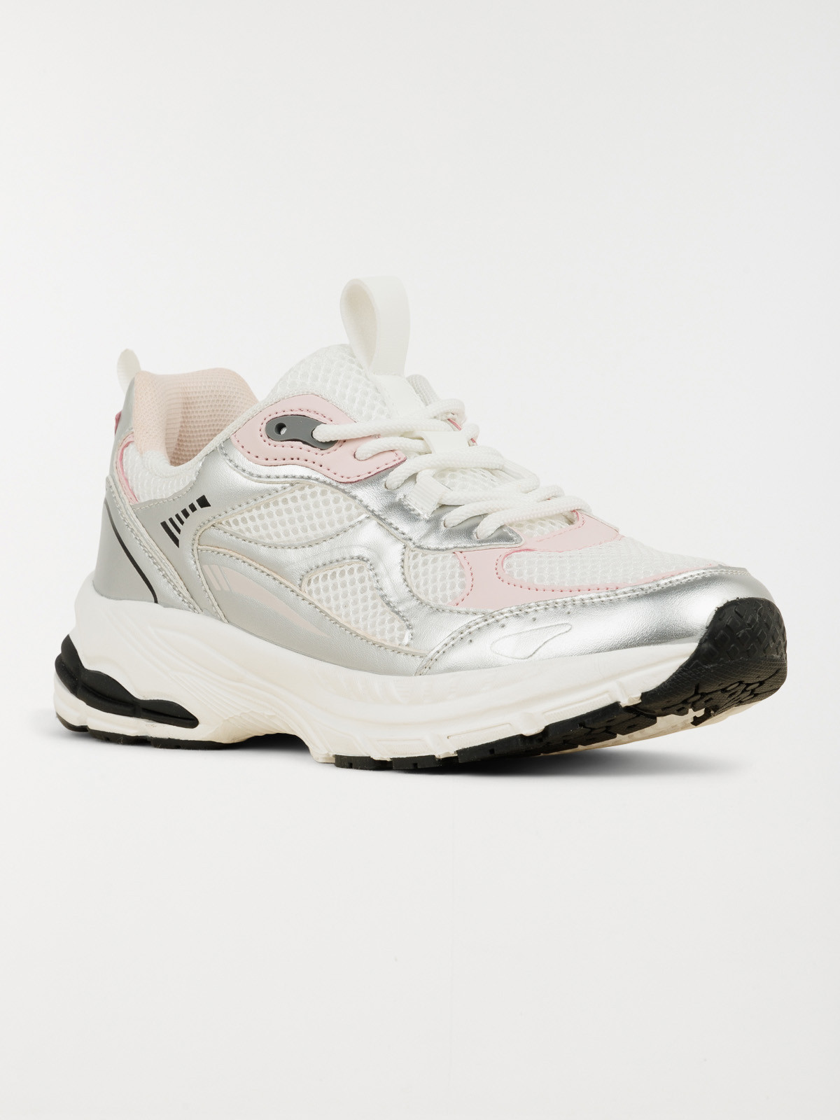 Baskets coloris argenté femme (37-42)