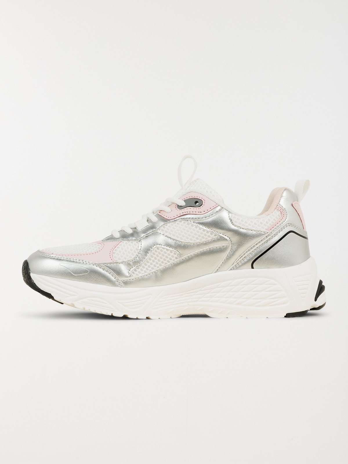 Baskets coloris argenté femme (37-42)