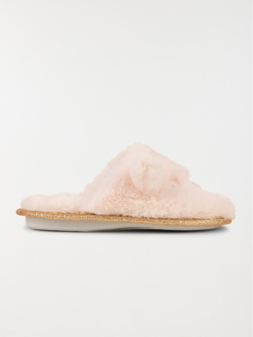 Chaussons roses ourson fille (31-35)