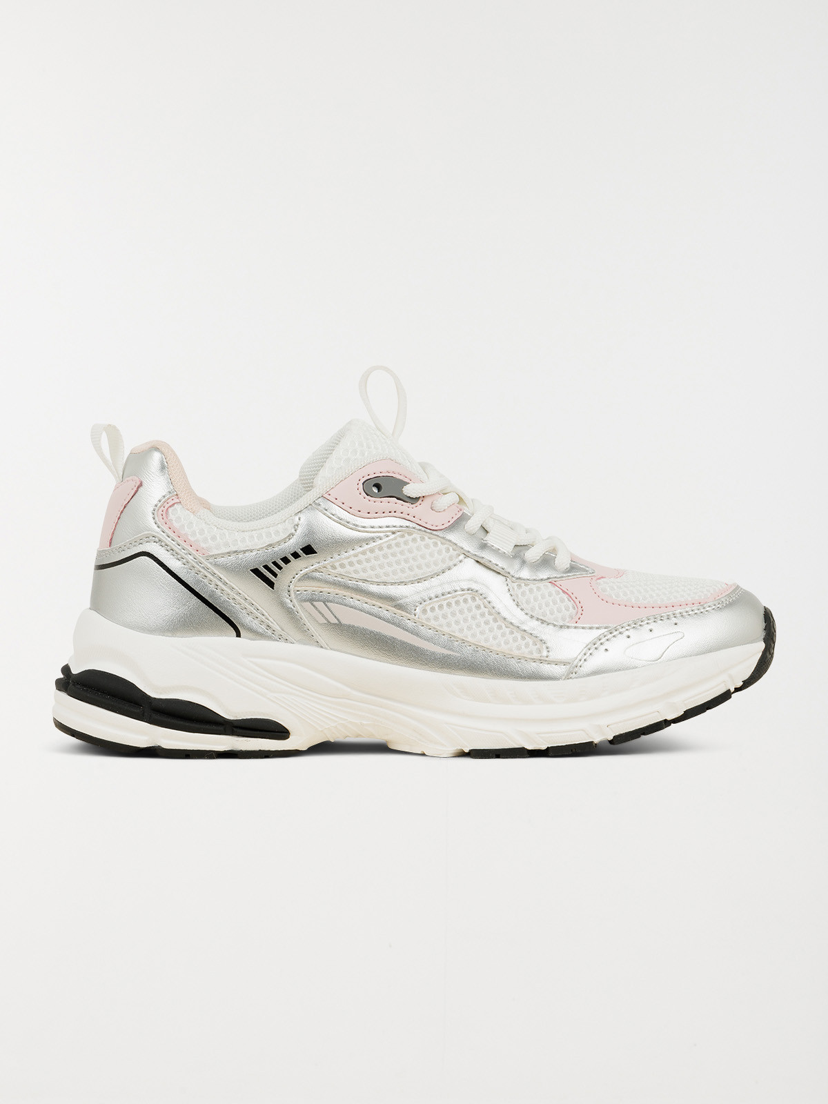 Baskets coloris argenté femme (37-42)