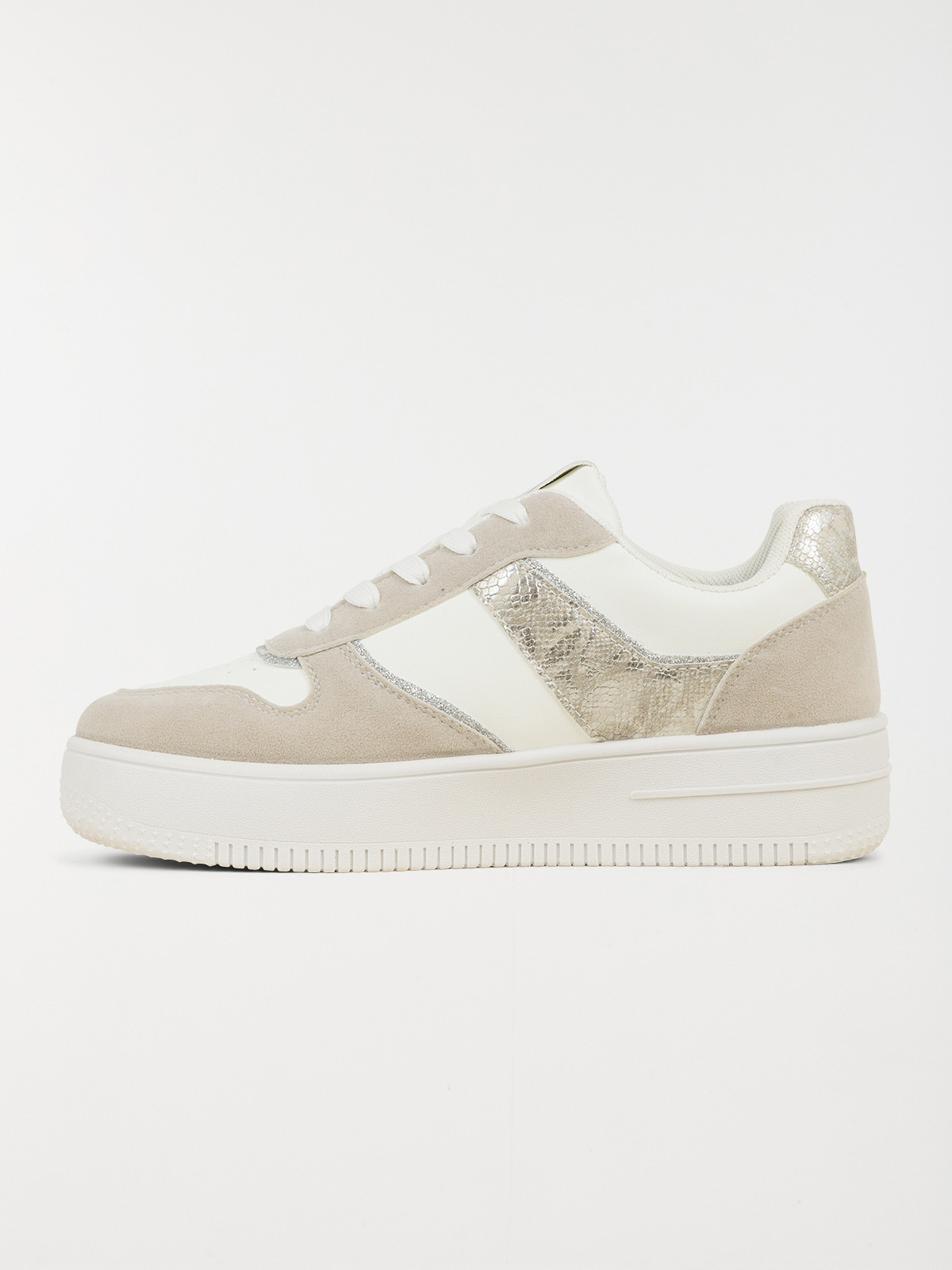 Baskets blanches basses femme (37-42)