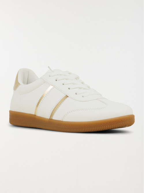Baskets blanches et dorées femme (36-41) Baskets blanches et dorées femme (36-41)