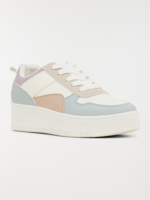 Baskets lacets femme multicolore (36-41) Baskets lacets femme multicolore (36-41)
