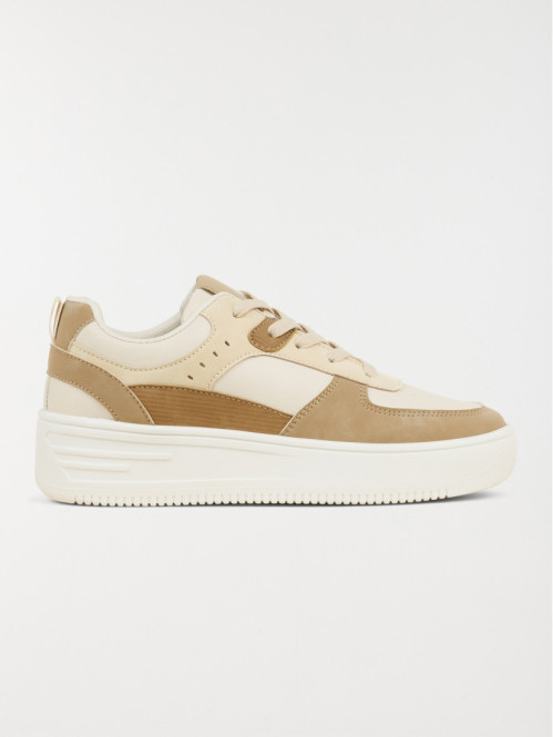 Baskets lacets multicolore...