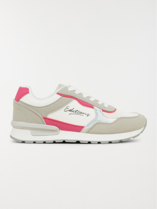 Baskets blanches et grises femme (36-41)