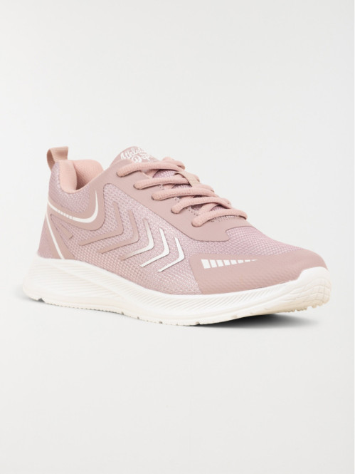 Baskets roses de sport femme (36-41)