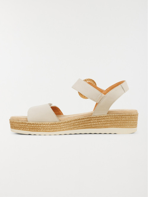Sandale plateforme blanche...