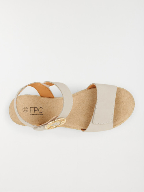 Sandale plateforme blanche...