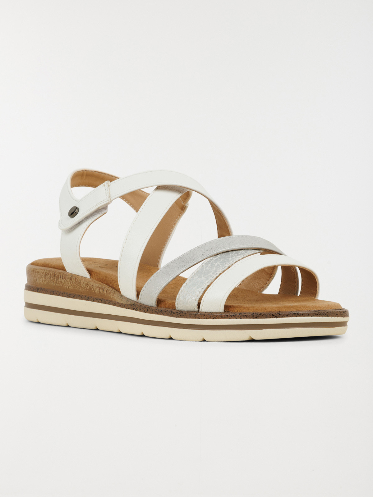 Sandales blanches confort femme (36-41)