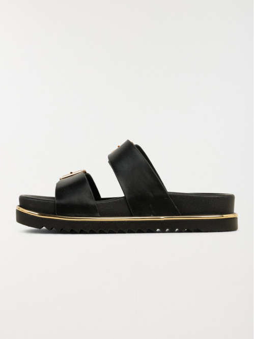 Mules noires plates femme (36-41) Mules noires plates femme (36-41)