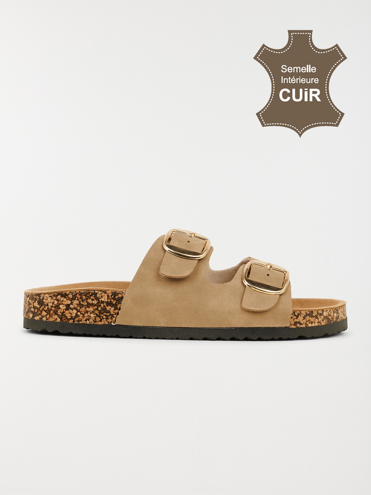 Mule plate 2 brides femme (36-41)