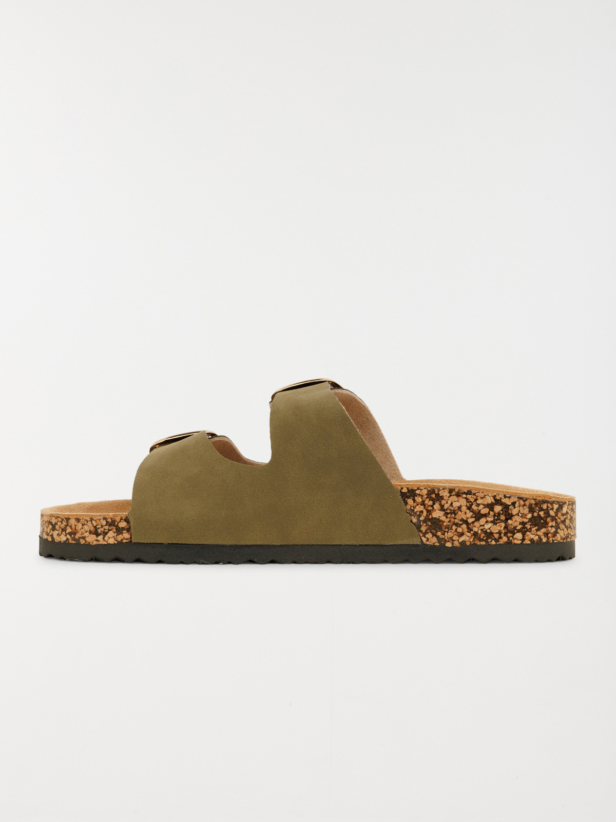 Mule plate 2 brides femme vert (36-41)