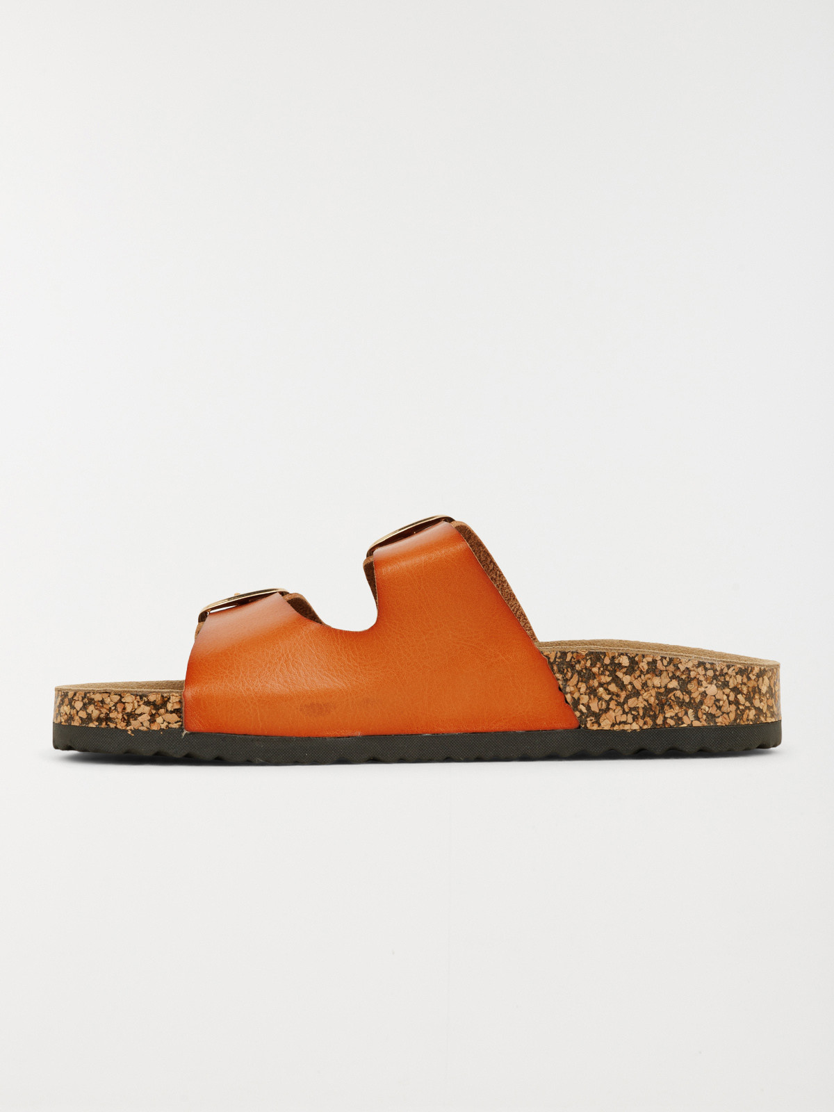 Mule plate 2 brides femme camel (36-41)