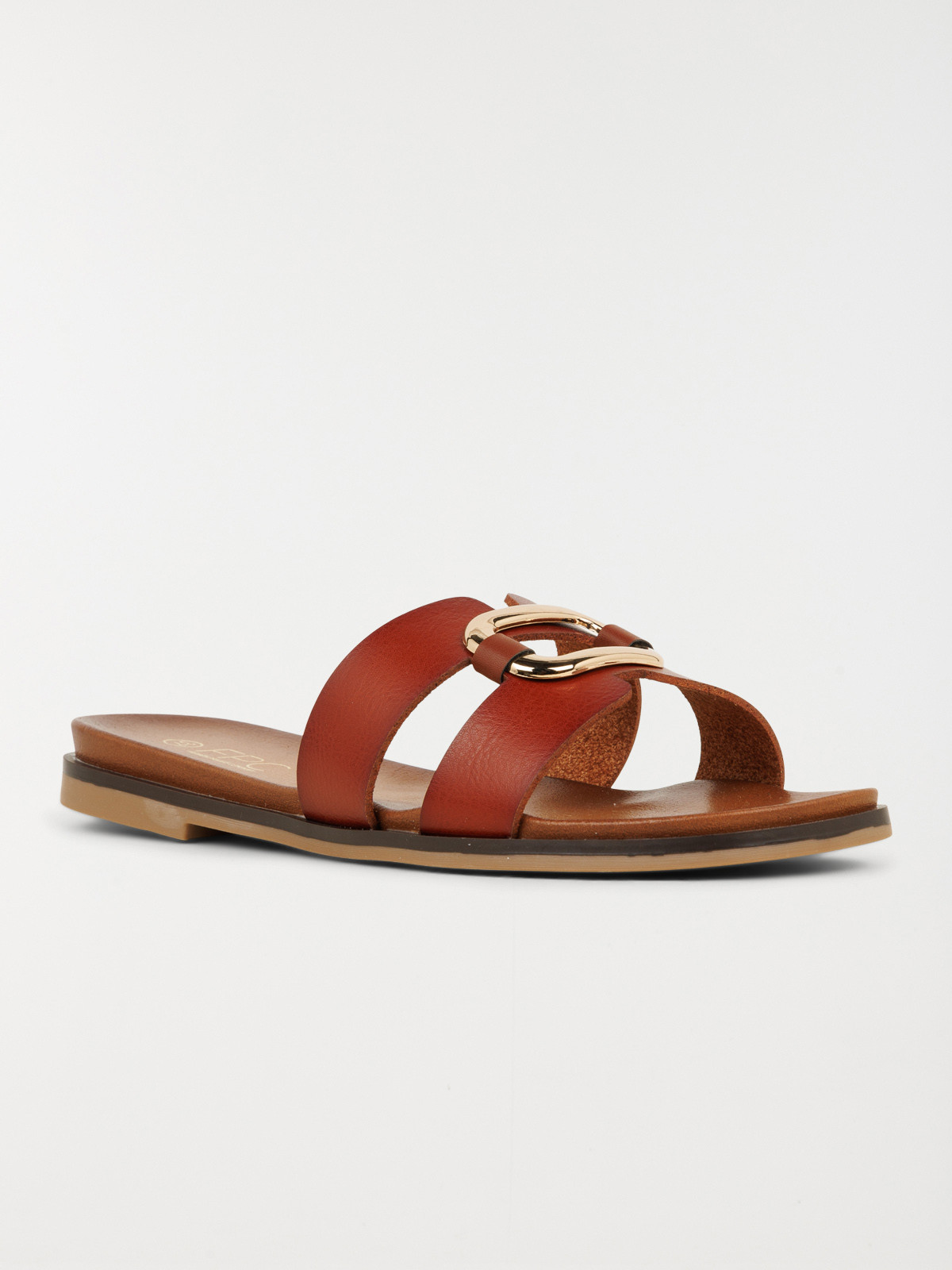 Mule camel anneau doré femme (36-41)