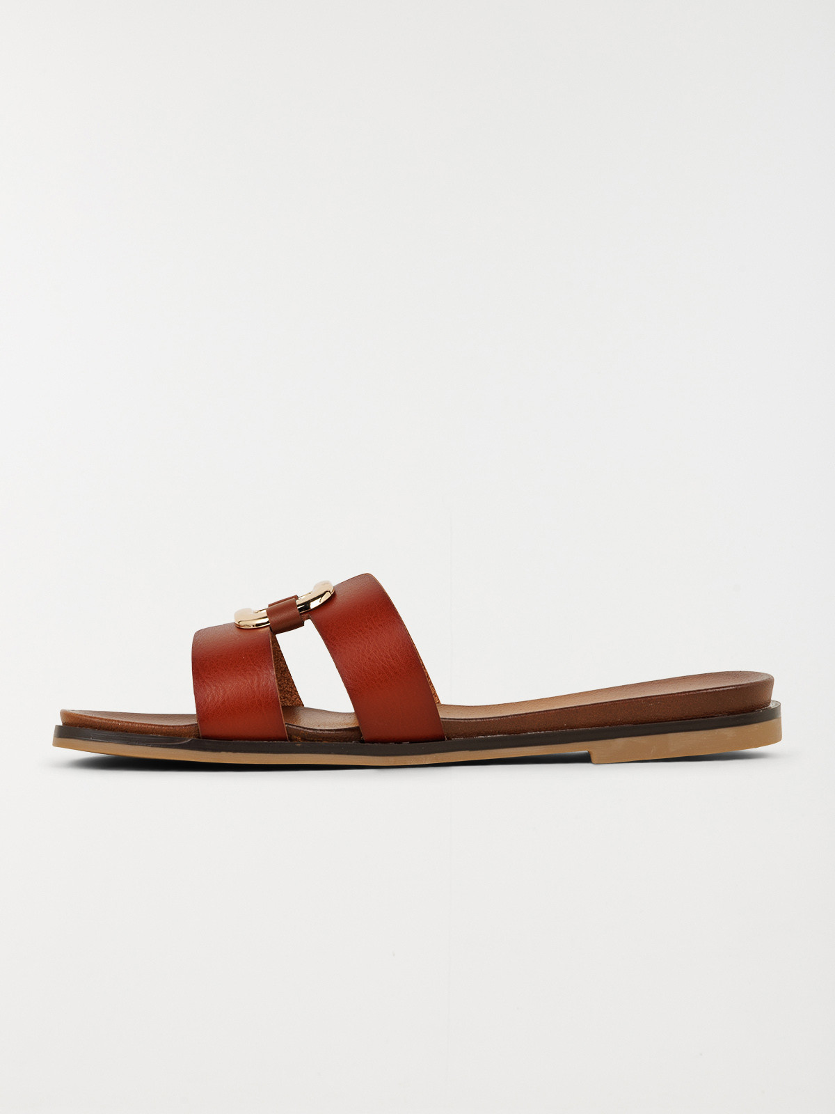 Mule camel anneau doré femme (36-41)