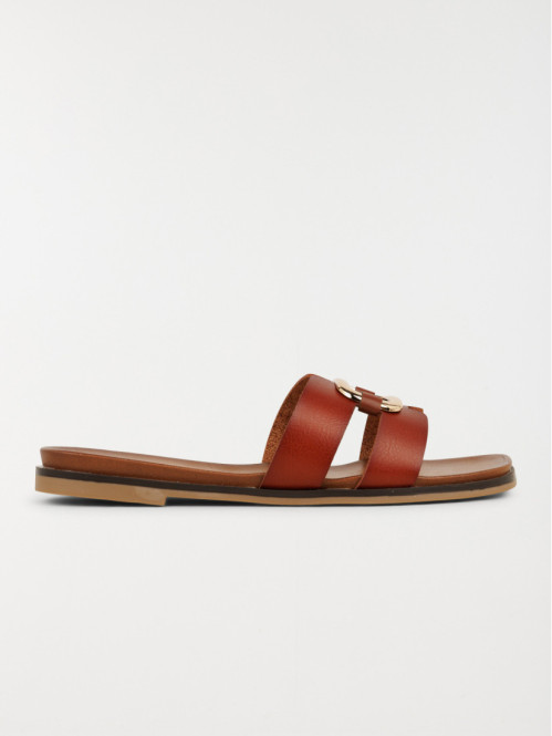 Mule camel anneau doré femme (36-41)