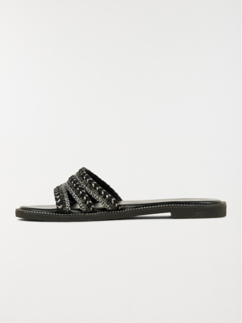 Mules brides tressées femme...