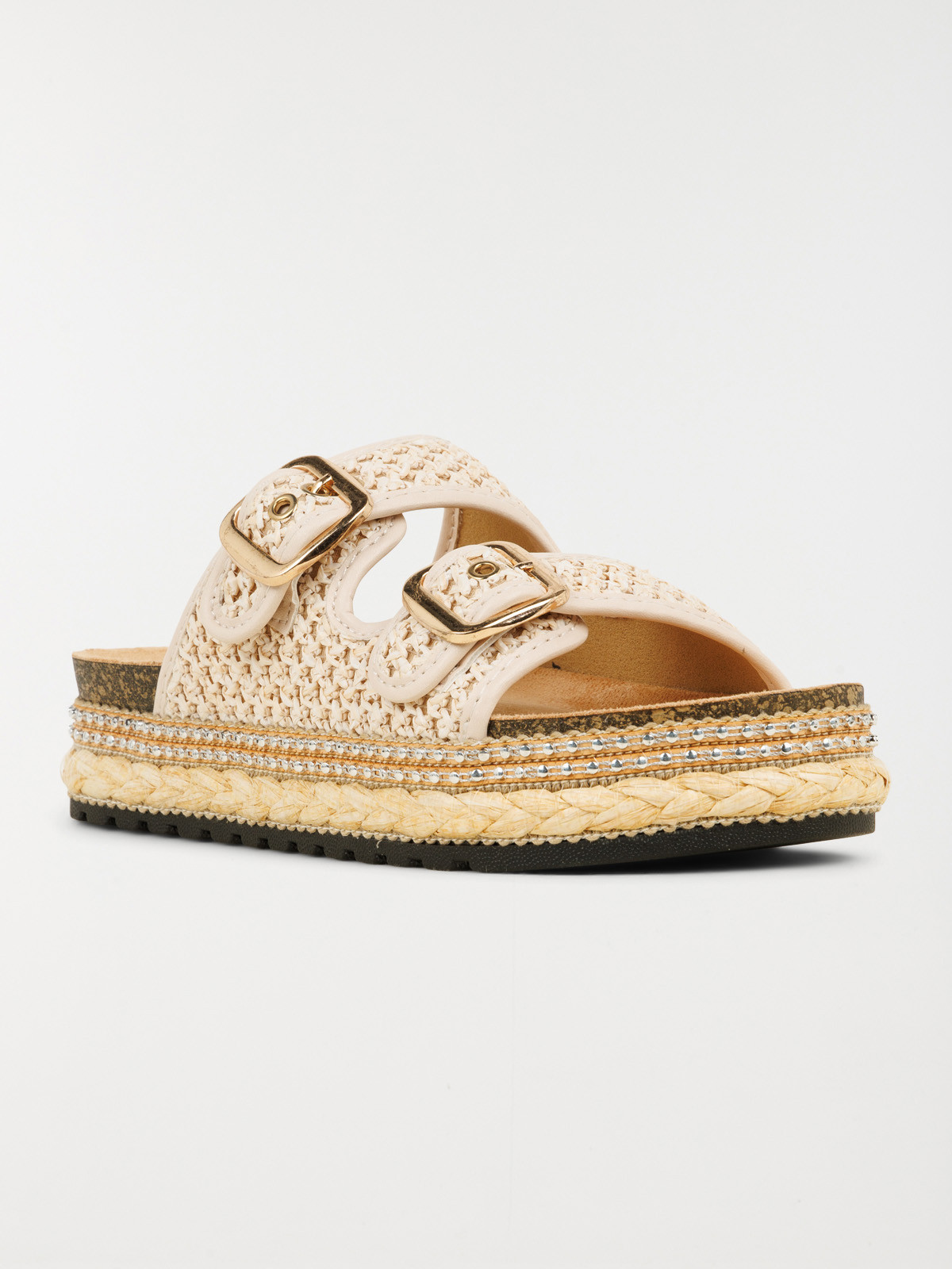 Mules coloris beige femme (37-42) Mules coloris beige femme (37-42)