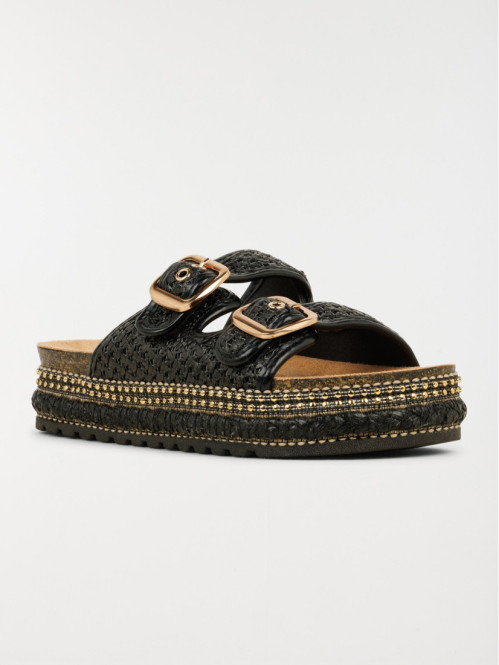 Mules coloris noir femme (37-42) Mules coloris noir femme (37-42)