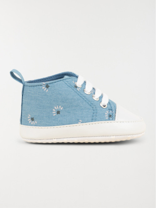 Bottons lacets denim stone...