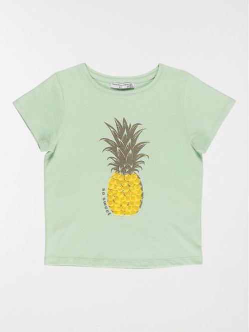 Tee-shirt ananas fille (3-12A) Tee-shirt ananas fille (3-12A)