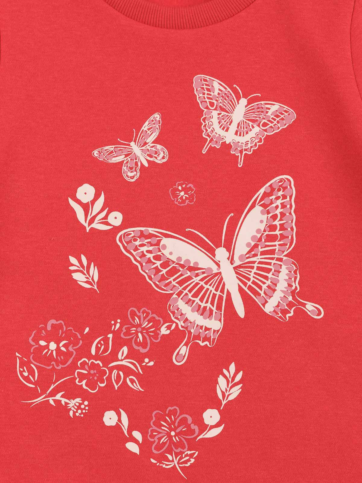 Sweat motifs papillons fille (3-12A) Sweat motifs papillons fille (3-12A)