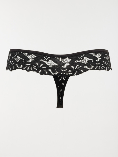 String dentelle noir femme (S-XL) String dentelle noir femme (S-XL)