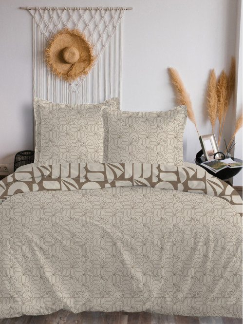 Parure 2 personnes graphique 220x240 cm Parure 2 personnes graphique 220x240 cm