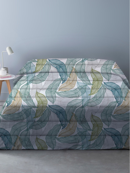 Couette tempérée feuillage 220 x 240 cm