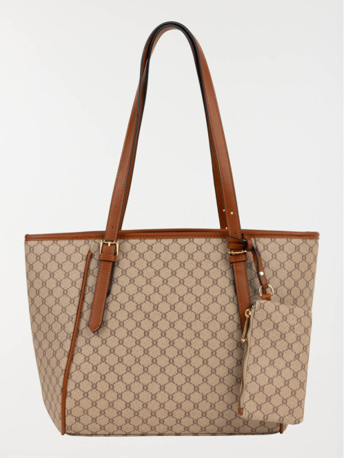 Sac imprimé avec porte-monnaie femme