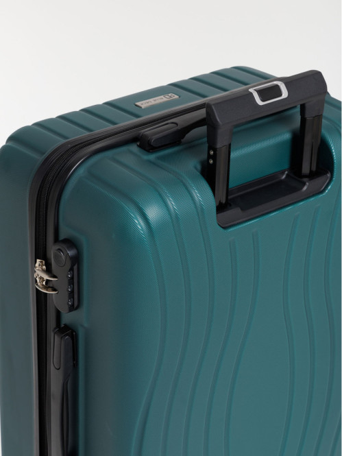 Valise rigide verte à roulettes Valise rigide verte à roulettes