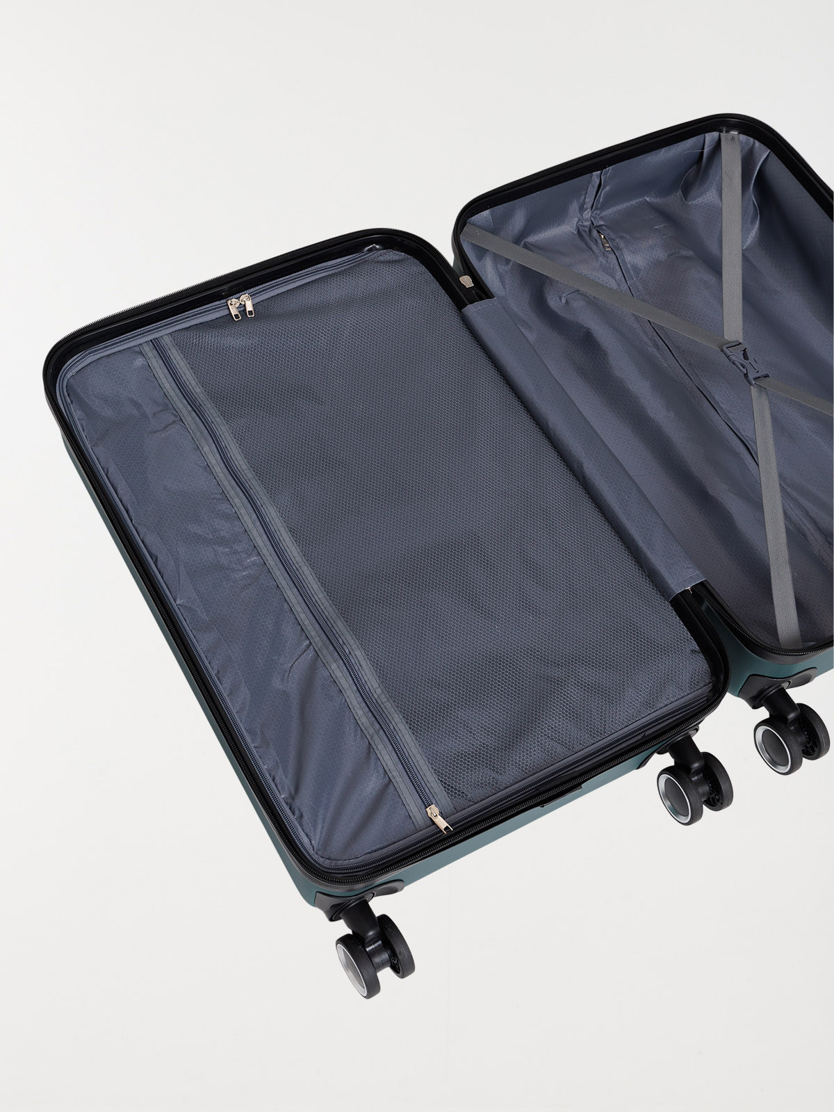 Valise rigide verte à roulettes Valise rigide verte à roulettes