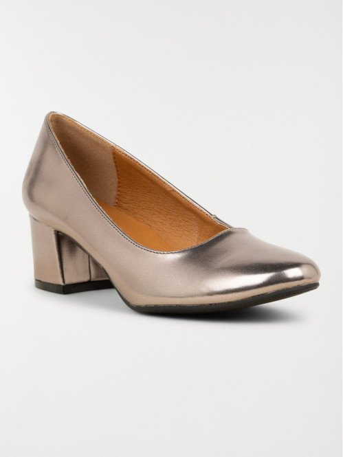 Escarpins coloris bronze...